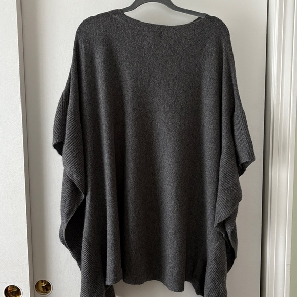Lands’End Grey Cashmere Poncho S/M - Picture 8 of 8